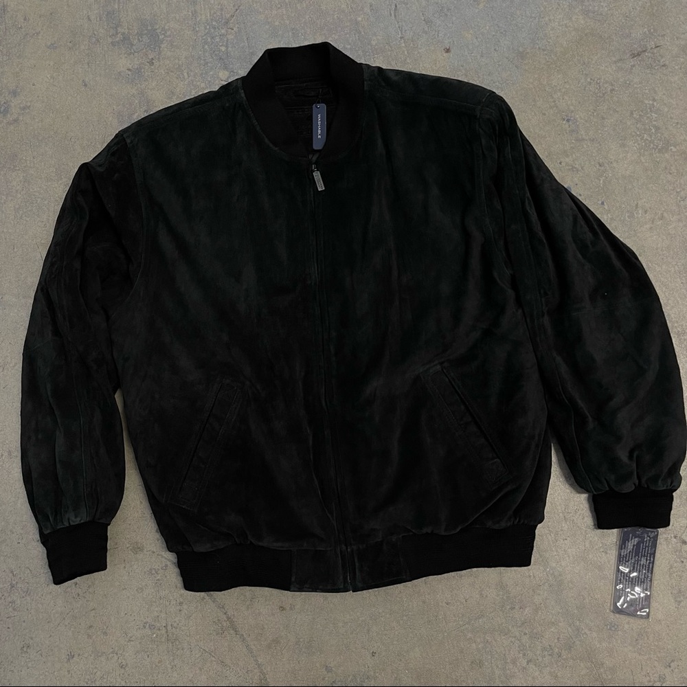 ❤️…. New with tag black suede leather jacket